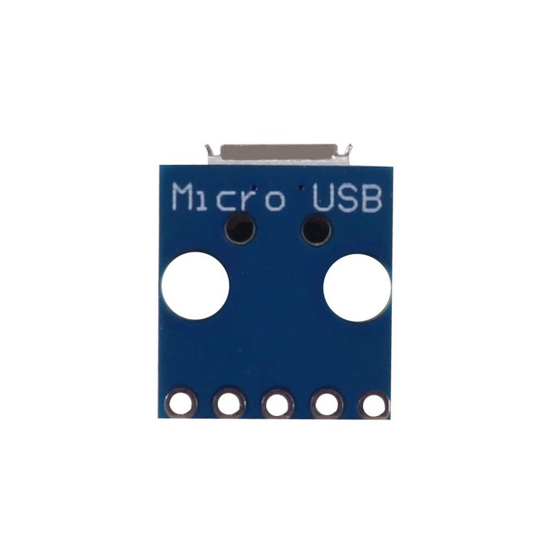 MELIFE 10pcs Female Micro USB to DIP 5-Pin Pinboard, 2.54mm Micro USB Type Interface Power Adapter Board 5V Breakout Module - Image 4